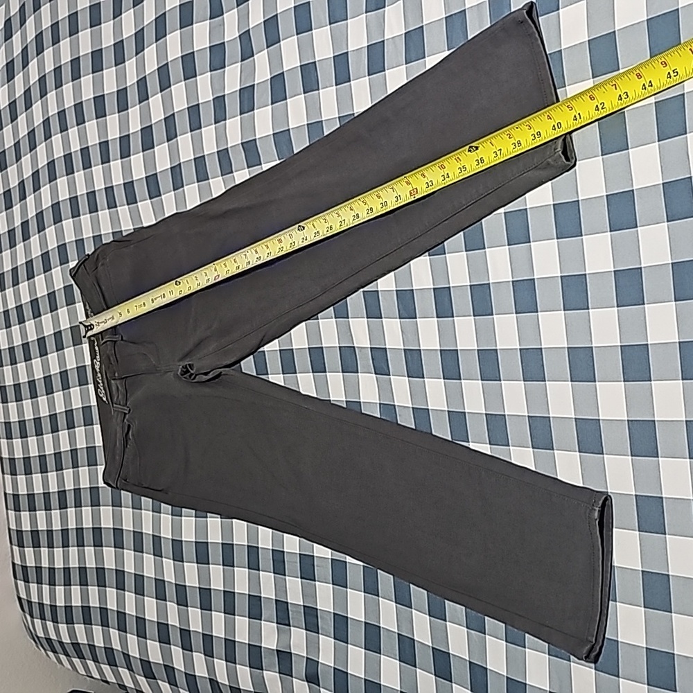 Eddie Bauer  Grey Elysian Slightly-Curvy High-Rise Slim Straight  Pant - Picture 6 of 16